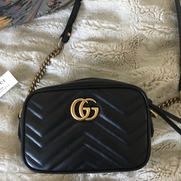 Gucci Handbags - AUTHENTIC GG Marmont matelassé mini bag